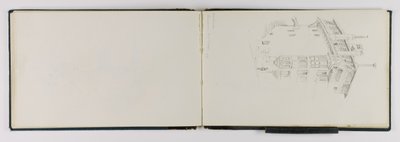 (Skissbok) Gamla huset, Lausanne av George Elbert Burr