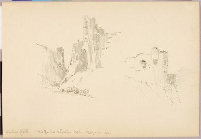 Castle Gate, Rio Grande Western Railroad av George Elbert Burr