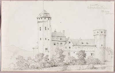 Slottet Oberlahnstein, Rhen av George Elbert Burr