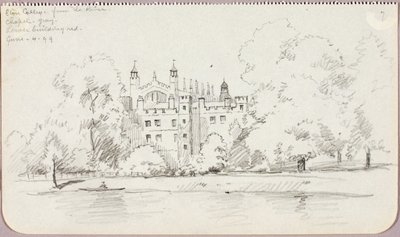 Eton College från floden av George Elbert Burr