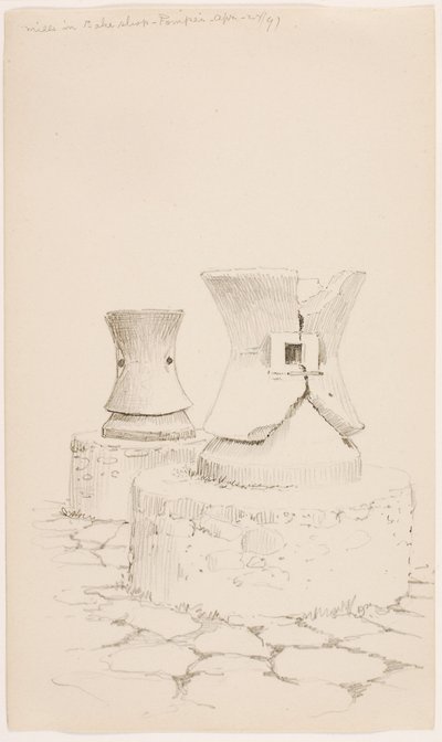 Kvarnarna i bageriet--Pompei av George Elbert Burr