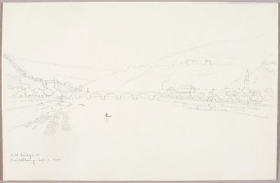 Gamla bron vid Heidelberg av George Elbert Burr