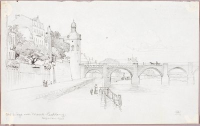 Gamla bron över Mosel, Koblenz av George Elbert Burr