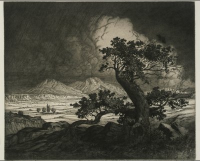 Old Cedars och Spanish Peaks av George Elbert Burr