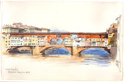 Ponte Vecchio, Florens av George Elbert Burr