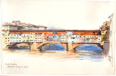 Ponte Vecchio, Florens av George Elbert Burr