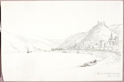 Rhen vid Oberwesel av George Elbert Burr
