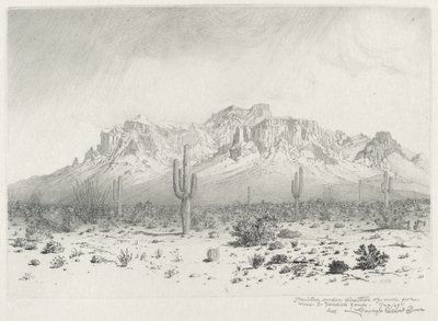 Superstition Mountain, Apache Trail, Arizona (nr 1) av George Elbert Burr