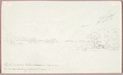 Rhen nedanför St. Goarshausen av George Elbert Burr