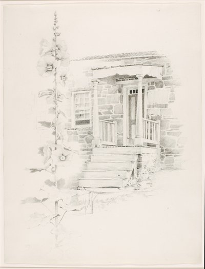Utan titel (Hollyhock) av George Elbert Burr
