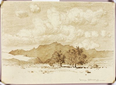 Utan titel (teckning för tryck) av George Elbert Burr