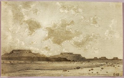 Utan titel (överföringsteckning för tryck) av George Elbert Burr