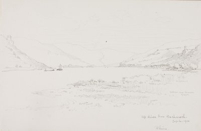 Uppför floden från Bacharach, Rhen av George Elbert Burr