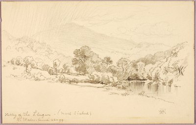 Llugwys dalgång (Moel Siabod), norra Wales av George Elbert Burr