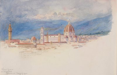 Utsikt från S. Miniato, Florens av George Elbert Burr