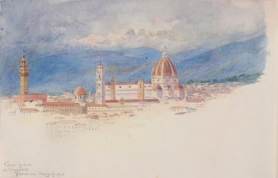 Utsikt från S. Miniato, Florens, 1900. av George Elbert Burr
