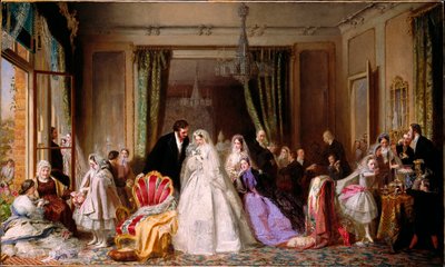 Byta hem, 1862 av George Elgar Hicks