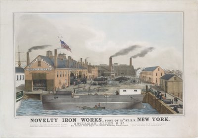 Novelty Iron works, Foot of 12th St. E.R. New York. Stillman, Allen & Co., järngrundare..., 1841-44. av George Endicott