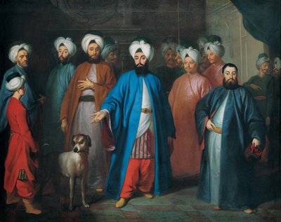 Mehmed Said Efendi och hans följe av George Engelhardt Schröder
