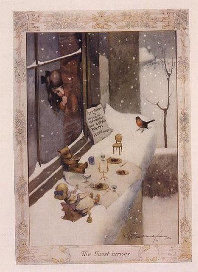 Gästen anländer, från "The Graphic Christmas Number" av George Ernest Studdy