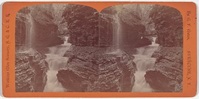 Watkins Glen Scenery, Rainbow Falls och Triple Cascades av George F. Gates