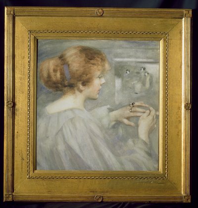 Förlovningsringen, 1897 (wc på papper) av George F. Henry
