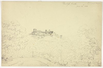 Denbigh Castle från Segroyt Dingle av George Fennel Robson