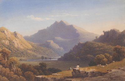 Snowdon från Llyn Nantlle, North Wales, 1832. av George Fennel Robson