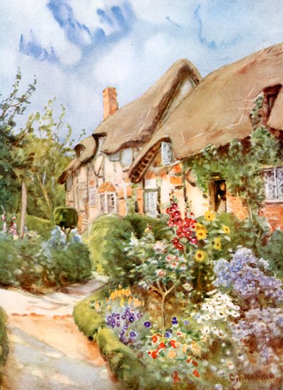 Anne Hathaways Cottage, Shottery, Warwickshire, 1924-1926. av George Franck Nicholls