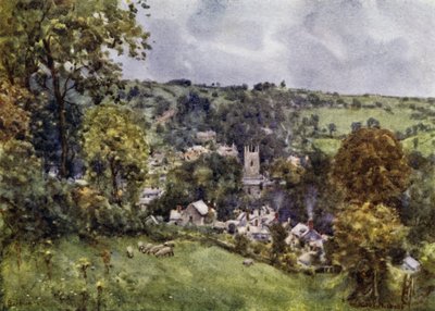 Bodmin (färg litho) av George Franck Nicholls