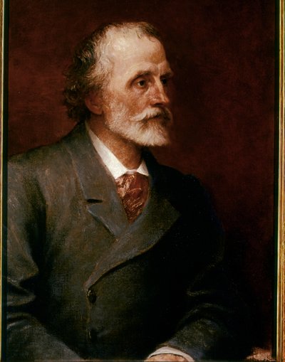 George MEREDITH, Porträtt 1893 (olja på duk) av George Frederic Watts