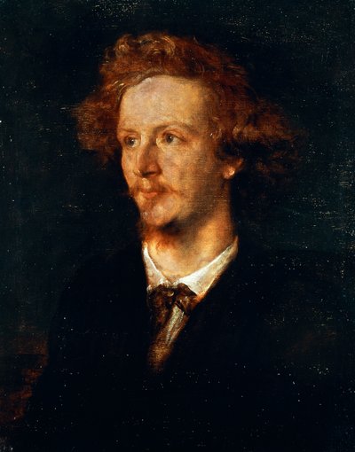 Porträtt av Algernon Charles Swinburne (London av George Frederic Watts