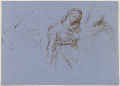 Study of Death för "Time and Death" av George Frederic Watts
