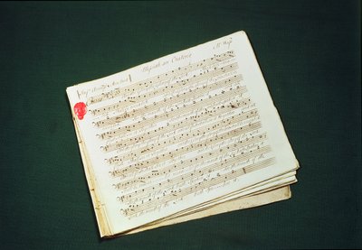 Originalpartitur till Messias av George Frederick Handel