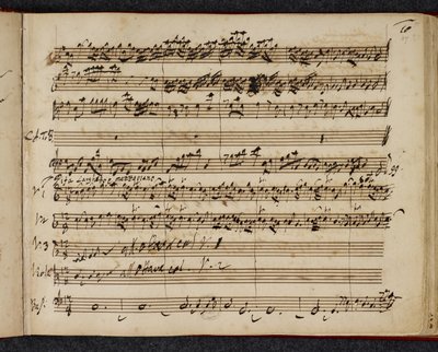 R.M.20.f.2 f.37r, Messias autografpartitur, som visar "pifa" eller pastoral symfoni av George Frederick Handel