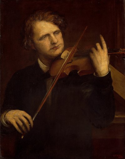 A Lamplight Study: Herr Joachim, 1868. av George Frederick Watts