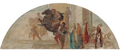 Kompositionsskiss för en ej utförd väggmålning av George Frederick Watts