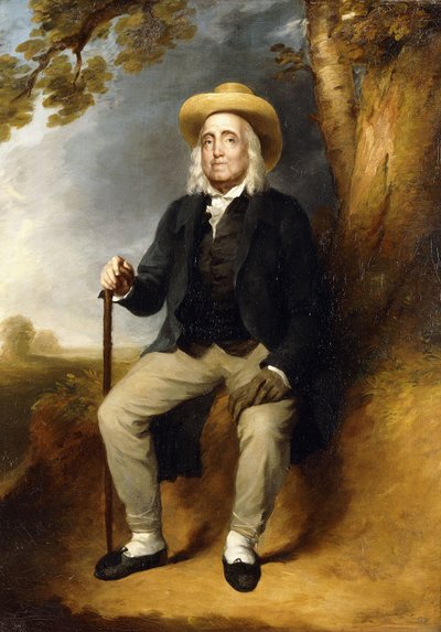 Porträtt av Jeremy Bentham av George Frederick Watts