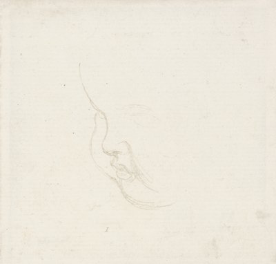 Studie för ett barns huvud, ca 1860 (grafit) av George Frederick Watts