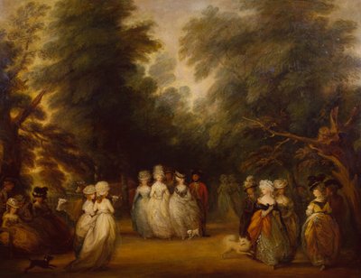 Dampromenader på köpcentret, St. James Park av George Frost