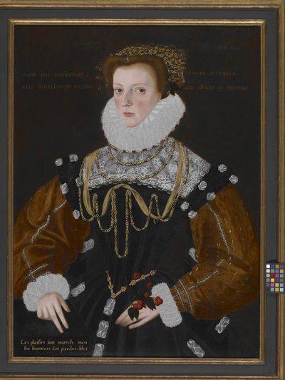 Lady Philippa Coningsby (olja på trä) av George Garrard