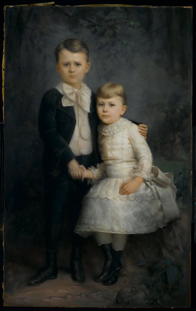 Porträtt av två barn, 1891 av George Gerhard