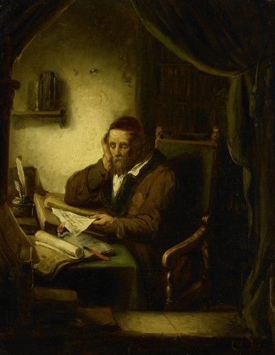 Gubben i sin studie av George Gillis Haanen