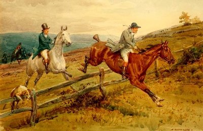 Jakt (akvarell på papper) av George Goodwin Jnr Kilburne