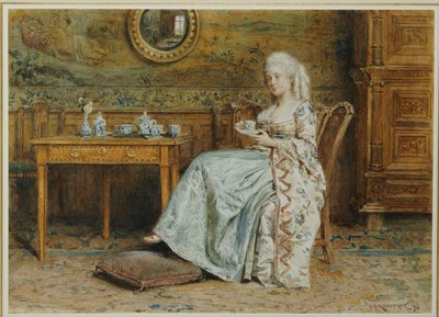 Afternoon Tea, 1876 av George Goodwin Kilburne
