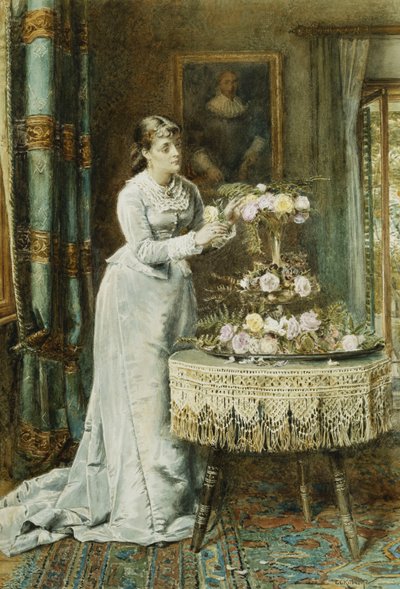 Blomsterarrangemang, 1878 av George Goodwin Kilburne