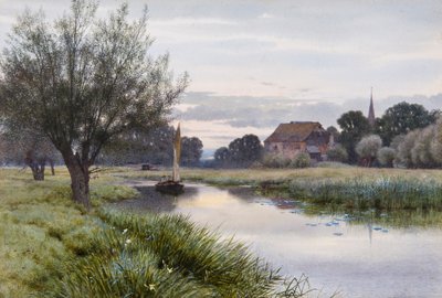 Segling på Ouse vid Houghton av George Gordon Fraser