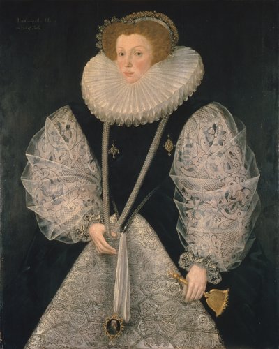 Mary Cornwallis, ca 1580-85 (olja på panel) av George Gower