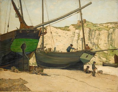 Hastings Luggers på Hastings Beach av George Graham