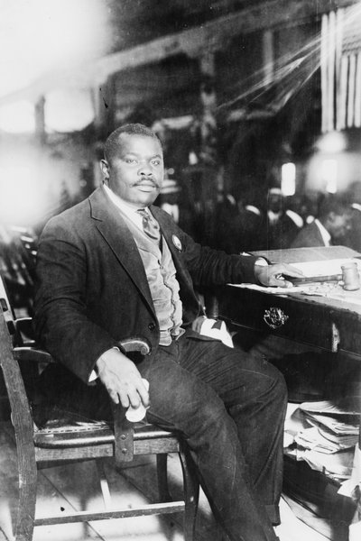 Marcus Garvey (1887-1940), panafrikanist och jamaicansk nationalhjälte av George Grantham - Bain News Service Bain